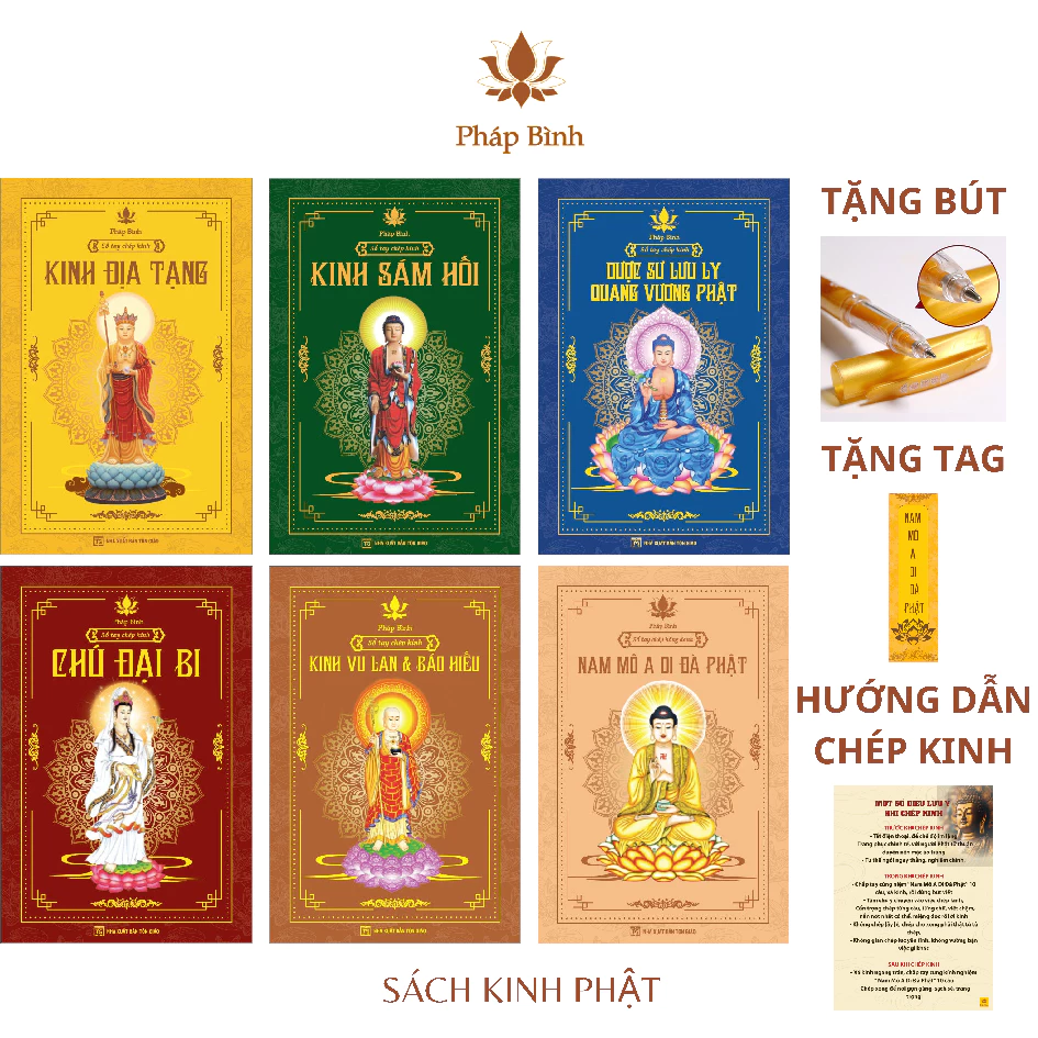 Vở chép kinh Combo 6 Quyển